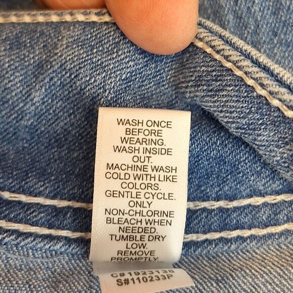 Est 1946 Cato Denim Jeans Womens 26W‎ Blue Classic Fit Stretch Wide Leg Light - Picture 11 of 11